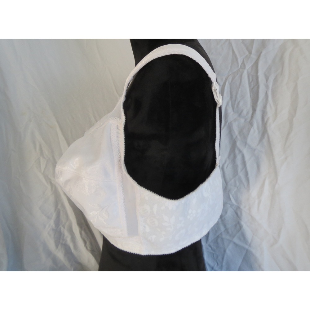 Women's Playtex Front Clasp Bra White Lace Full Coverage Wireless 44C 0897‎ - Picture 5 of 5